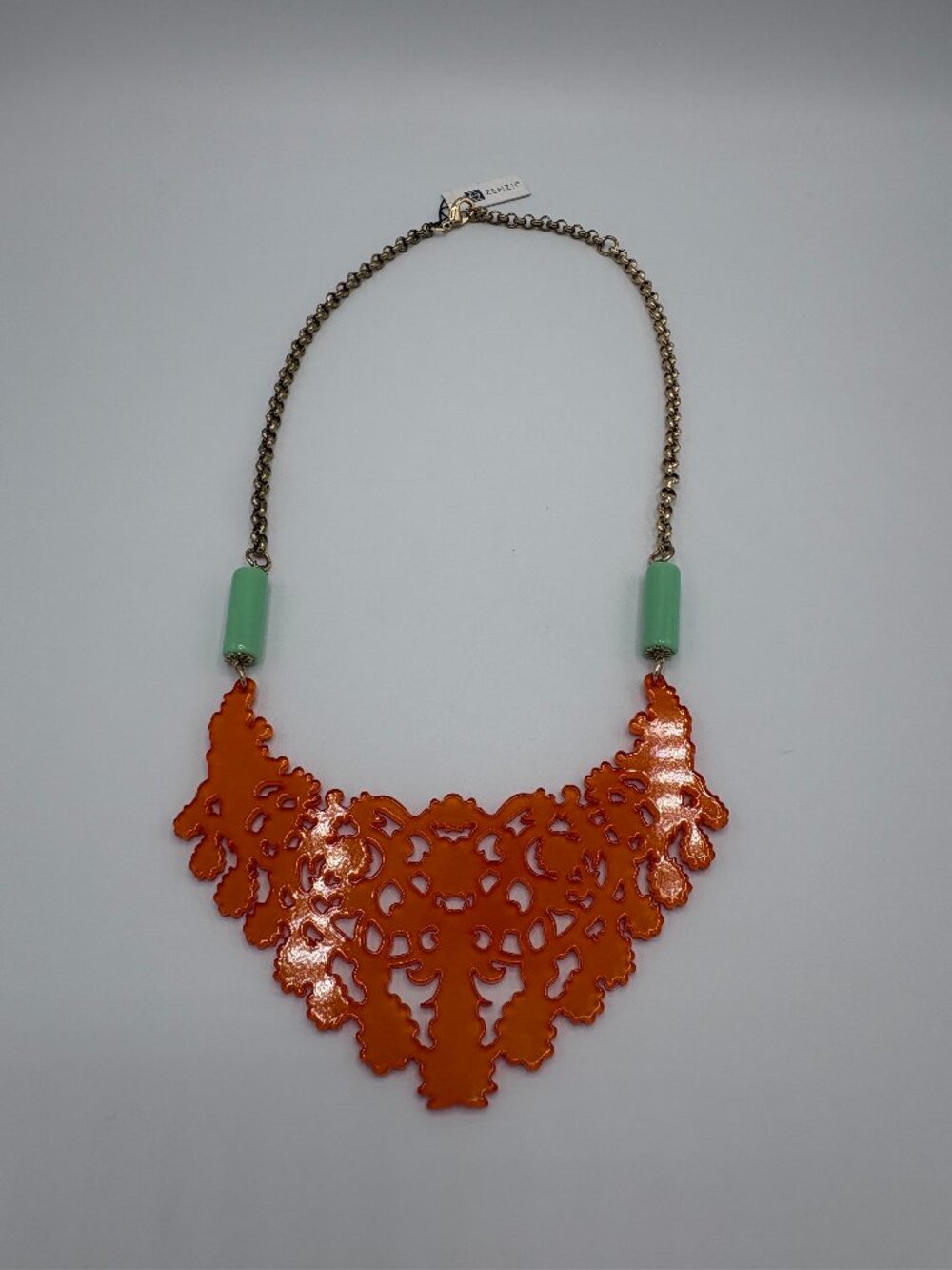 Zenzii Lace Bib Statement Necklace